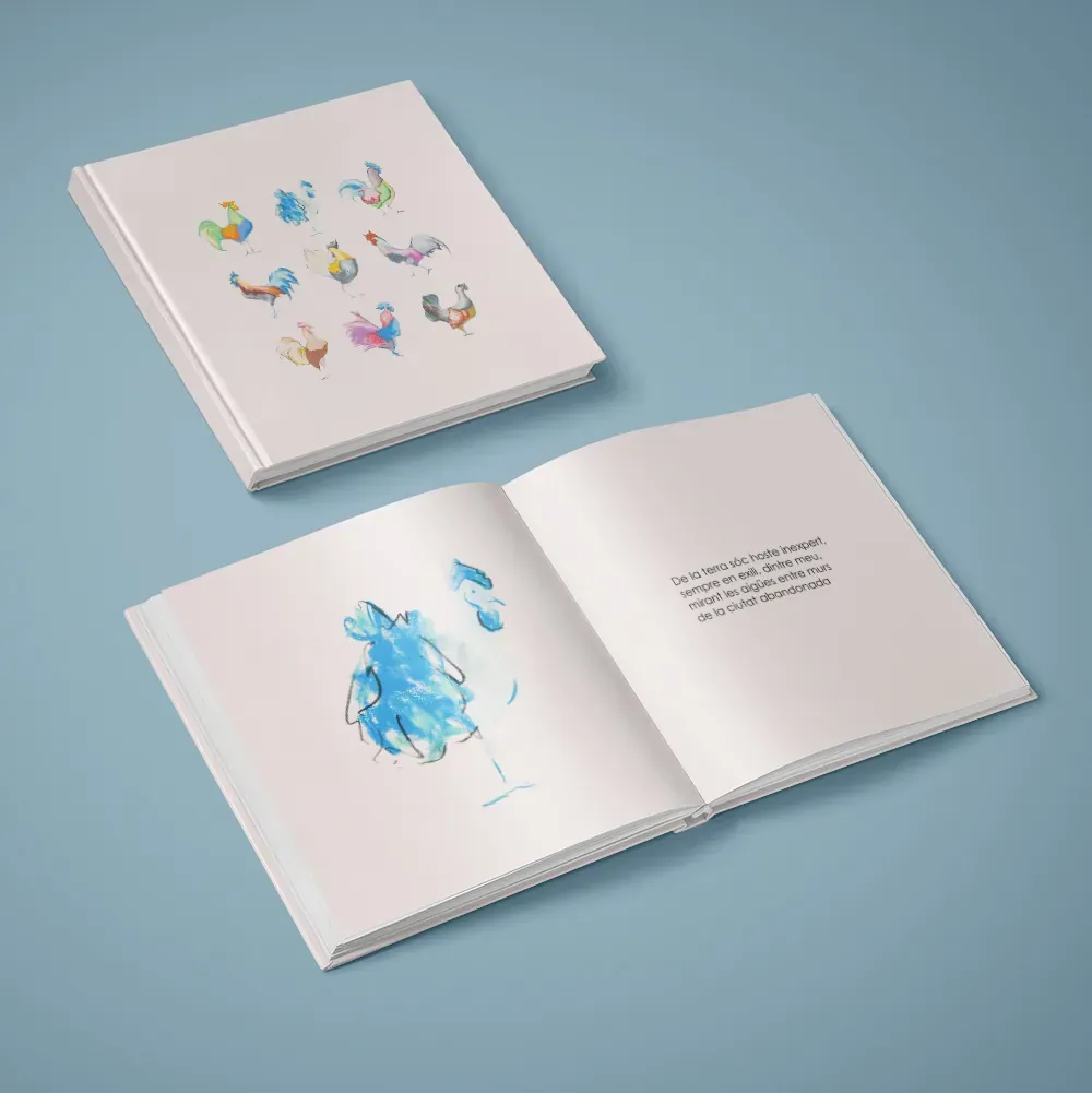 The book, published on Blurb
