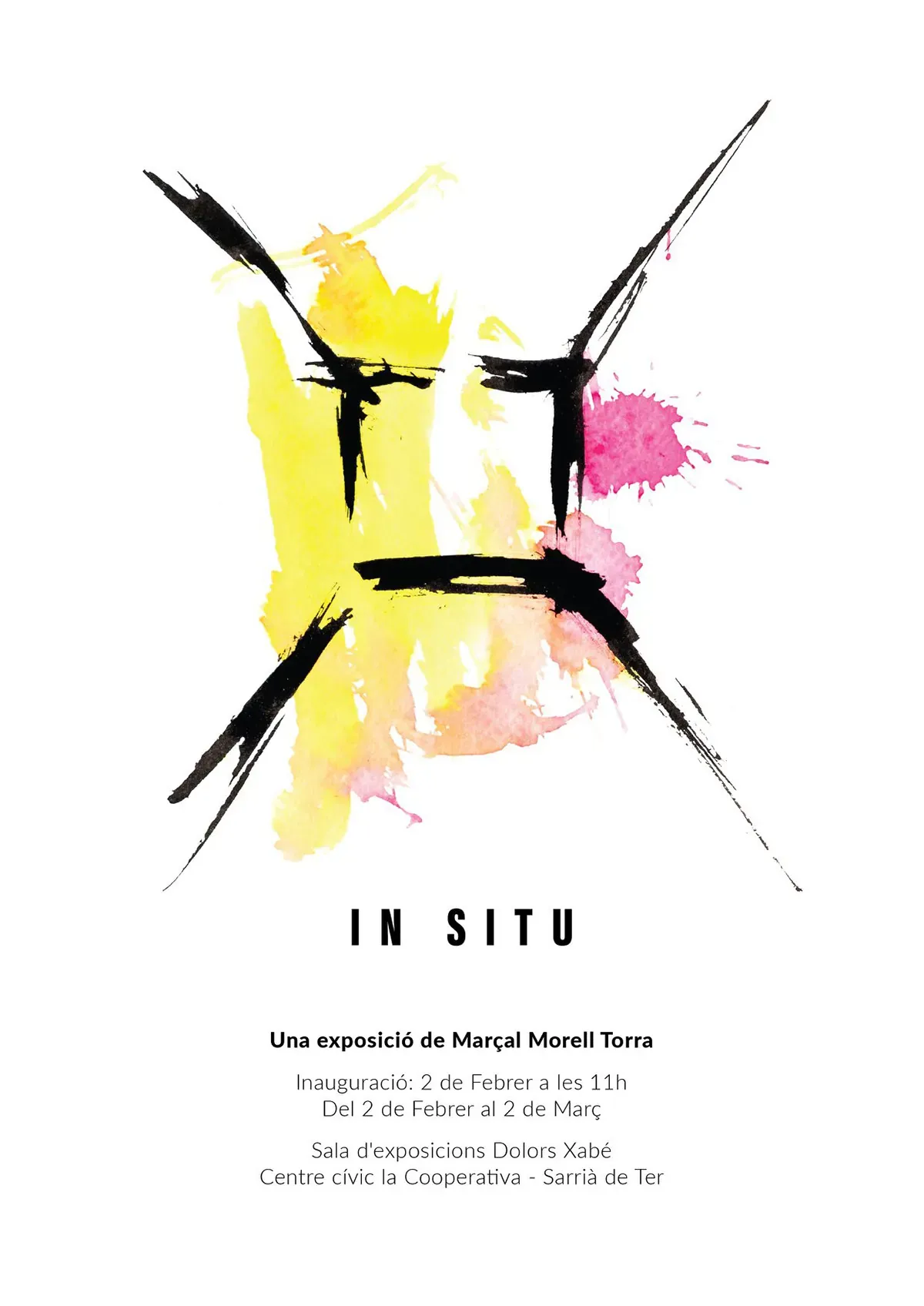 The In Situ exhibition poster